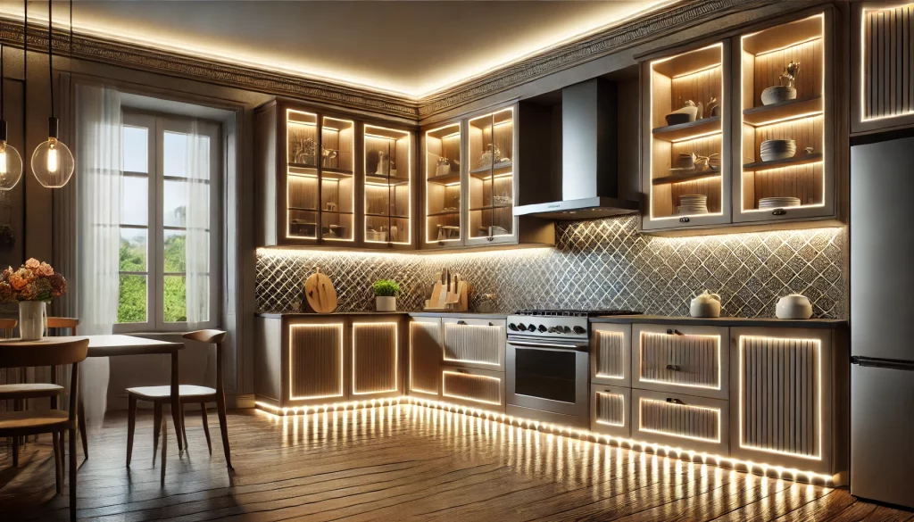 Kitchen With Highlight Architectural Features - 06