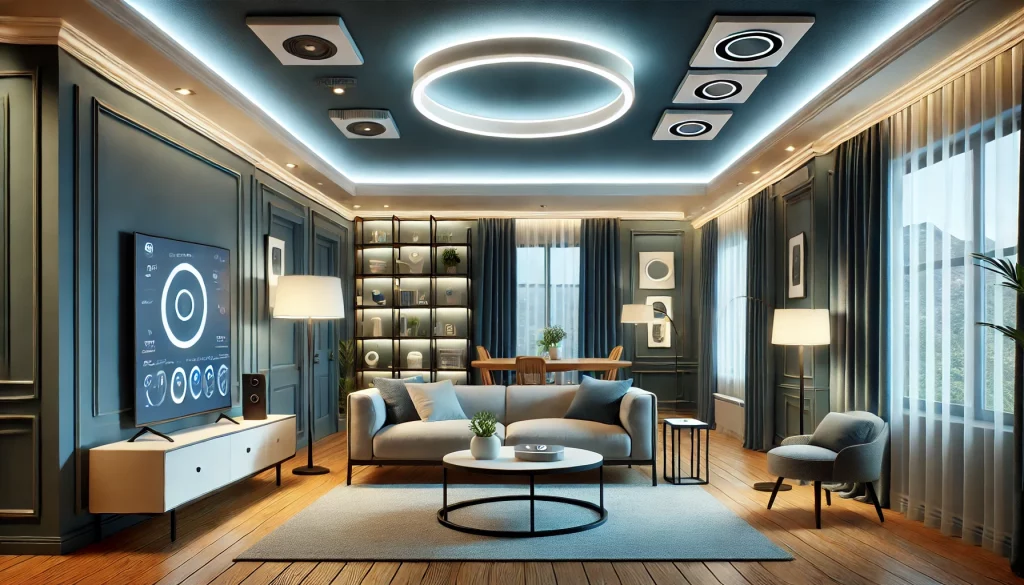 Living Room With High-Tech and Convenient - 06